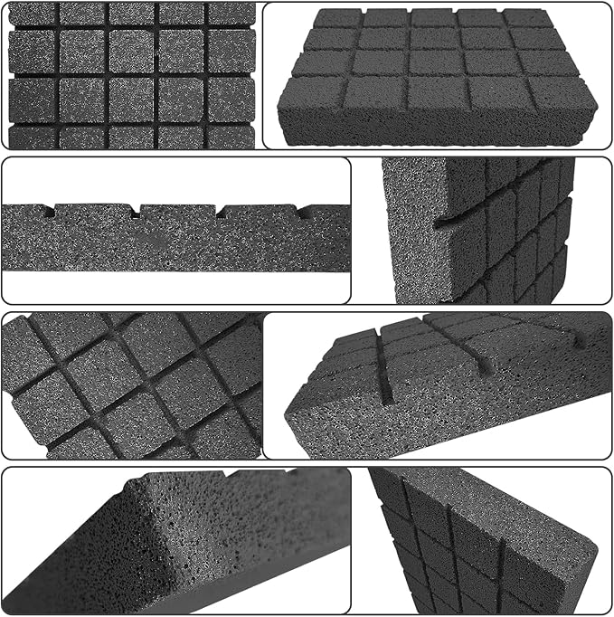 Hamiledyi 8PCS Rabbit Scratching Pads Bunny Lava Grinding Claw Pads Small Animal Foot Pads Hamster Scratch Board Chew Toys for Gerbil Chinchilla Hedgehog Guinea Pig Cage Accessories-Mewly Pet