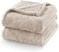 Exclusivo Mezcla Plush Fuzzy Fleece Bed Blanket Queen Size, Super Soft, Fluffy and Warm Blankets Suitable for All Seasons (Camel, 90x90 Inches)