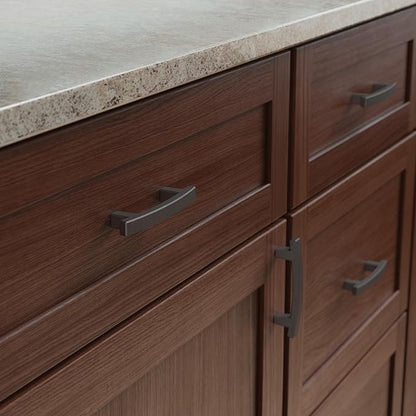 Franklin Brass (10-Pack) – Soft Iron Cabinet Handles, 3 Inch Hole Center, Pulls for Drawers, Kitchen Cabinet Door, Dressers | Pierce
