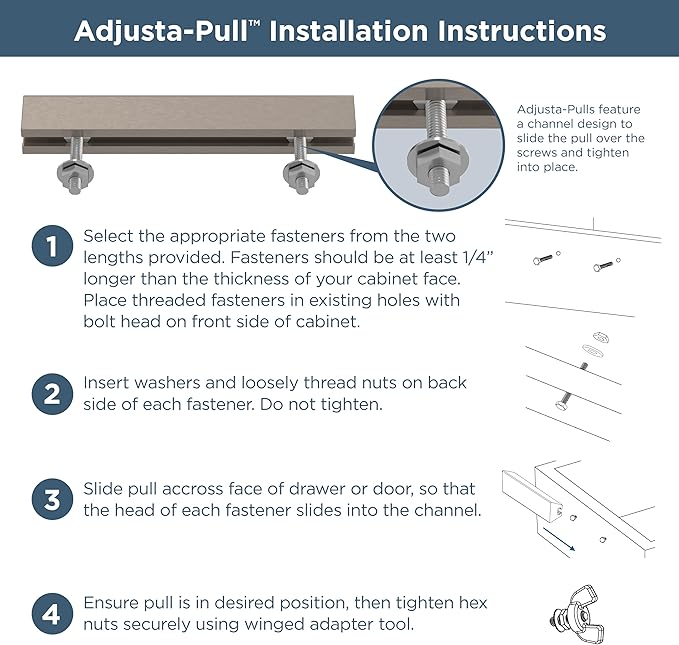 Franklin Brass Adjusta-Pull (5-Pack) Adjustable Drawer Pulls | Fits 2 to 8-13/16 Inch Hole Centers | Champagne Bronze Cabinet Handles| Modern Arch P43971K-CZ-CP