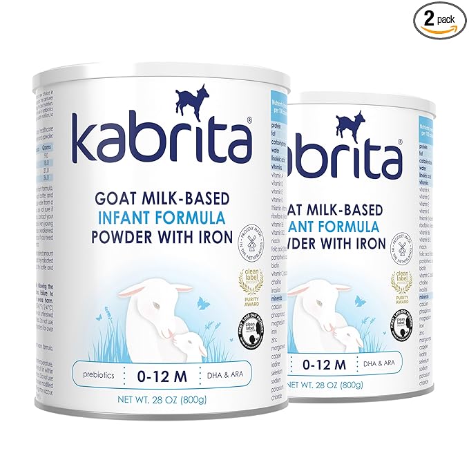 Kabrita Goat Milk-Based Infant Formula – 28oz – Pack of 2 – Natural, Gentle Baby Formula – European, Non-GMO – Ages 0-12 Months-Mewly Pet
