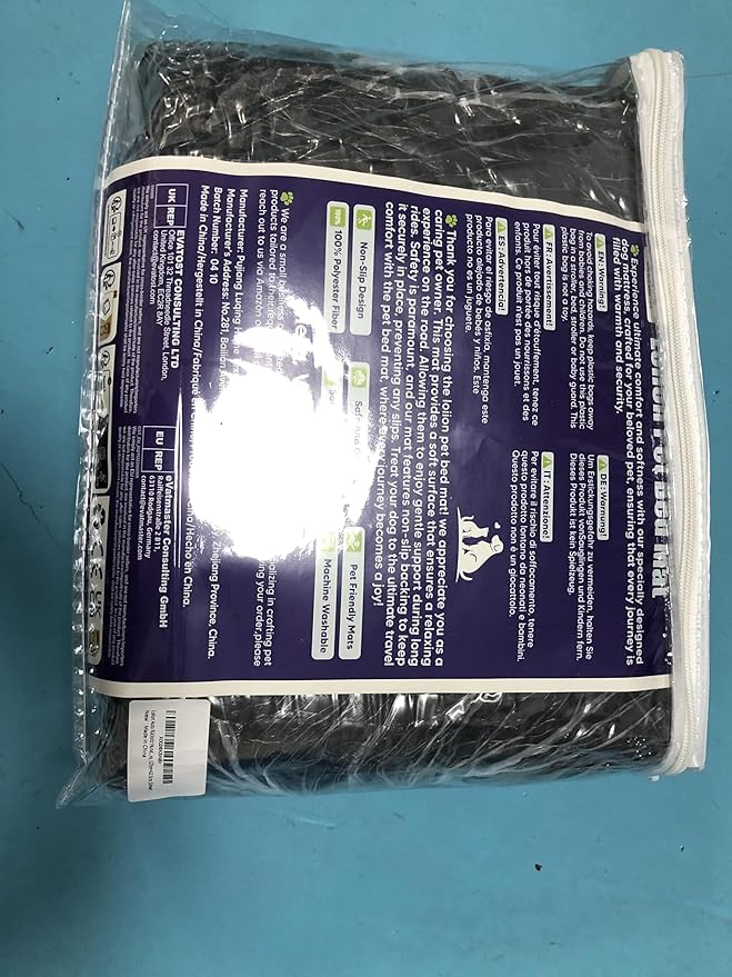 Dog Car Bed Mat, Non-Slip Backseat Extender Pet Blanket, Plaid Dog Bed for SUVs, Sedans & Trucks, Chew-Resistant Travel Pad for Dogs, Easy Clean & Scratch-Proof & Comfort (50"x24.6") Black-Mewly Pet