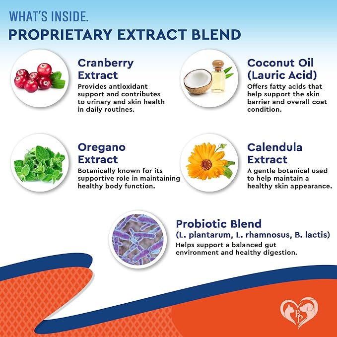 Natural Cats & Dogs Yeast Infection Anti Itch Treatment - Itchy Ears, Skin & Allergy Symptoms Relief - Reduces Inflammation & Relieves Irritation - Herbal Medicine Supplement Drops-Mewly Pet