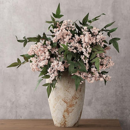 Zeyune 3 Pcs Fall Artificial Dusty Plum Stem Plum Sedum Berry Stem Autumn Faux Berry Picks Branches Faux Spray for Home Halloween Thanksgiving Farmhouse Mantel Harvest DIY Decorations (Pink)