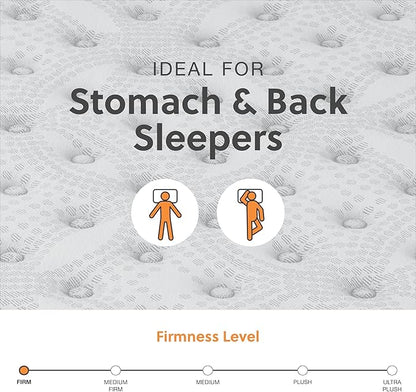 Signature Design by Ashley Twin Size Comfort Plus 10 Inch Hybrid Mattress with Lumbar Support Gel Memory Foam, Fiberglass Free, Mattress In A Box