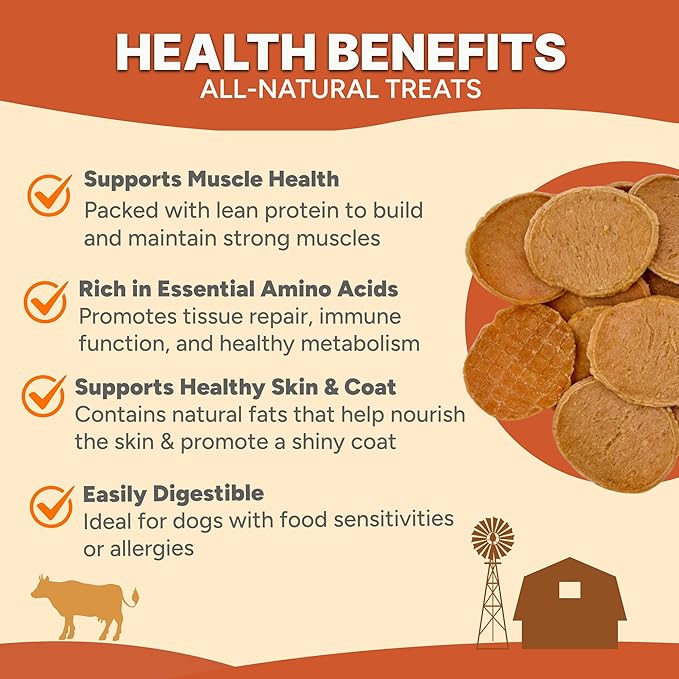 Gaines Family Farmstead Chicken Chips for Dogs – 6 oz Natural, High-Protein Dog Treats, Rawhide-Free Chews, Single Ingredient, Grain-Free, Made in USA-Mewly Pet