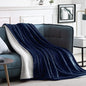 Walensee Sherpa Fleece Blanket (King Size 108”x90” Navy) Plush Throw Fuzzy Super Soft Reversible Microfiber Flannel Blankets for Couch, Bed, Sofa Ultra Luxurious Warm and Cozy for All Seasons