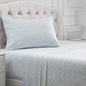 Mellanni Twin Sheets Set - 3 PC Iconic Collection Bedding - Hotel Luxury, Extra Soft, Cooling Bed Sheets - Wrinkle, Fade, Stain Resistant (Twin, Laced Sky Blue)