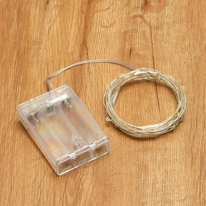led Fairy Lights Waterproof 16.4ft String Lights Battery Operated for Wedding, Home, Garden, Party, Christmas Decoration, White