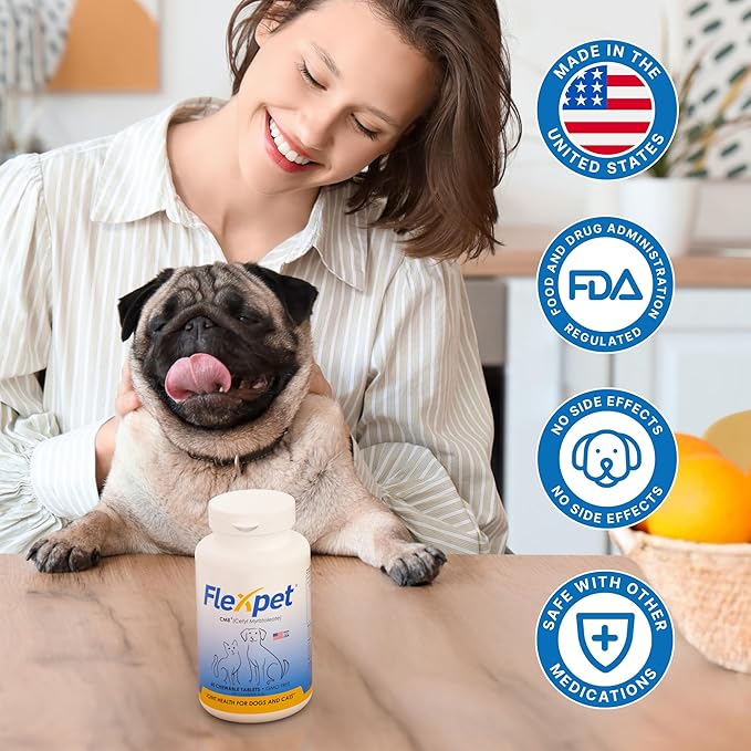 Hip & Joint Supplement for Dogs & Cats with Cetyl Myristoleate, Glucosamine, Collagen, MSM - Advanced Joint Support for Mobility, Senior Pets, Small & Large Breeds - 60 Chews (Pork Liver)-Mewly Pet