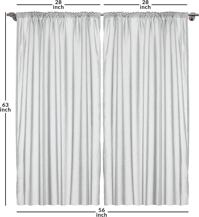 Ambesonne Leopard Print Curtains, Modernized Animal Skin Elements in Pastel Memphis Style Colors Pattern Print, Window Treatments 2 Panel Set for Living Room Bedroom, Pair of - 28" x 63", Grey Black