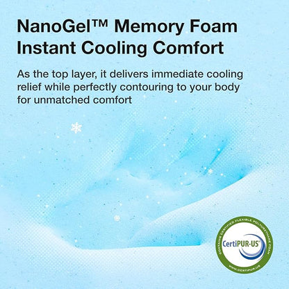 Novilla Twin Size Mattress, 10 Inch Twin Bed Mattress with Gel Memory Foam for Cooling Night Sleep & Pressure Relief, CertiPUR-US Certified