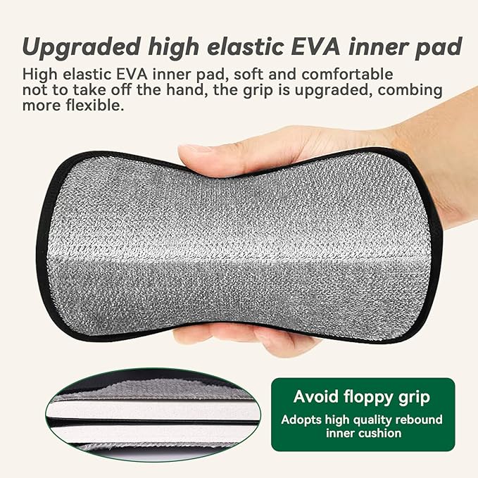 Pet Hair Removal Kit – Static Hair Removal Glove & Shedding Comb for Cats & Dogs, Removes Hair from Clothing, Furniture, Carpets & Bedding, Tackles Tangles, Fleas & Dander-Mewly Pet