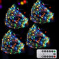 Bright Zeal 66 Ft 200 LED 8 Mode Multi Colored Christmas Fairy Lights Battery Operated with Remote Control Christmas Lights Outdoor Multicolor Waterproof -Twinkle LED String Lights Colorful