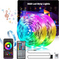 150FT Led Lights for Bedroom, Color Changing RGB Led Strip Lights Indoor, Music Sync Led Light Strip with Remote and App Control, DIY Led Lights for Room Home Decor Ambient Lighting (2 * 75FT)