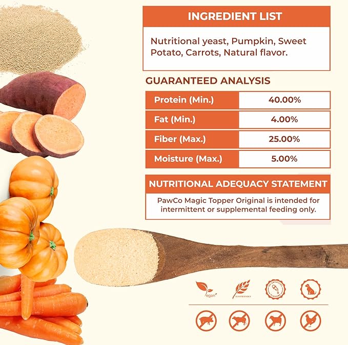 PawCo Magic Topper Original - Dog Food Topper for Picky Eaters, Grain-Free Meal Enhancer, Supports Immune & Digestive Health, 160g-Mewly Pet