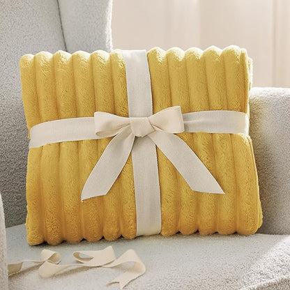 Bedsure GentleSoft Honey California King Size Blanket for Couch - Cozy Soft Blankets for Women, Cute Small Fleece Throws for Girls, Birthday Gifts for Women, 102x96 Inches