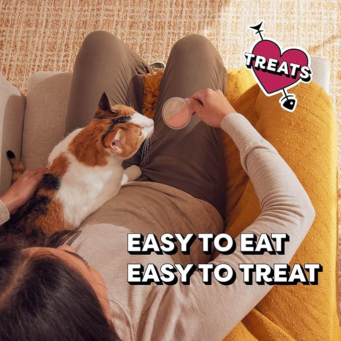 Temptations Lickable Spoons Adult Wet Cat Treat, Savory Salmon and Tempting Tuna Flavor, 8 Spoons, Pack of 12 (96 Total)-Mewly Pet