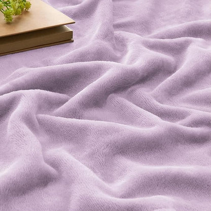 BEDELITE Fleece Blanket Lilac Throw Blankets for Couch & Bed, 300GSM Luxury Plush Cozy Fuzzy Blanket 50" x 60", Super Soft Warm Lightweight Throw Blanket for Travel Camping