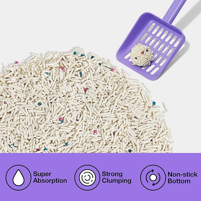 VETRESKA Tofu Cat Litter,Kitty Litter Flushable Strong Clumping Cat Litter Pellets Ultra Absorbent,Dust-Free Tofu Litter,Original(5.5lb×2bags)-Mewly Pet