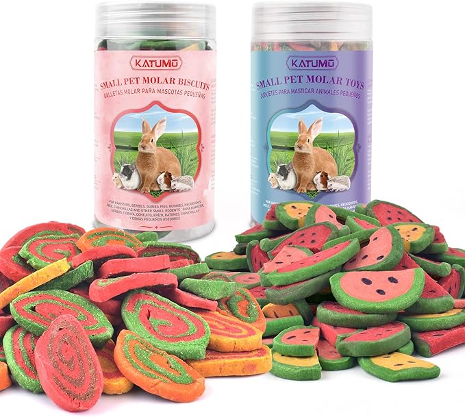 KATUMO Rabbit Chew Treats - 380g Mixed Natural Timothy Hay Pumpkin Carrot Beet Spinach Chew Toys for Rabbit Guinea Pig Hamster Bunny Chinchilla Gerbil Small Rodent Pets-Mewly Pet