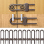 Jetec 10 Pieces Cabinet Locks for Babies, U-Shaped Proofing Drawers Safety Child Locks Adjustable, Easy to Use Childproof Latch for Knob Handle on Kitchen Door Storage Cupboard Closet (Brown)