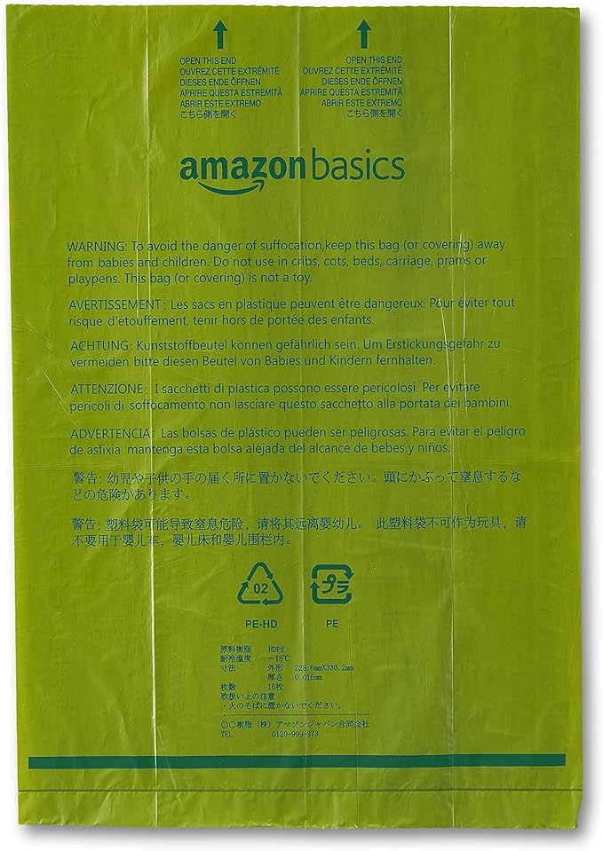 Amazon Basics Dog Poop Bags with Dispenser, 540 Count, Enhanced for Guaranteed Leakproof, Cucumber Scented, Includes Leash Clip-Mewly Pet