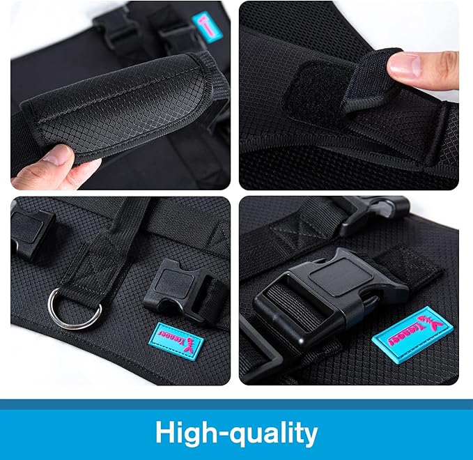 Dog Lift Harness, Rehabilitation Lifts Vest for Dogs, Support & Recovery Sling, Adjustable Breathable Lifting Straps for Old, Joint Injuries, Arthritis, Paralysis Dogs Walk (2XL, Black)-Mewly Pet