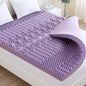 MUXHOMO 3.9 Inch 7-Zone King Mattress Topper, Egg Crate Foam Mattress Topper King Size for Back Pain, Lavender Cooling Gel Infused Bed Pad, CertiPUR-US and Oeko-TEX Certification (76"×80")