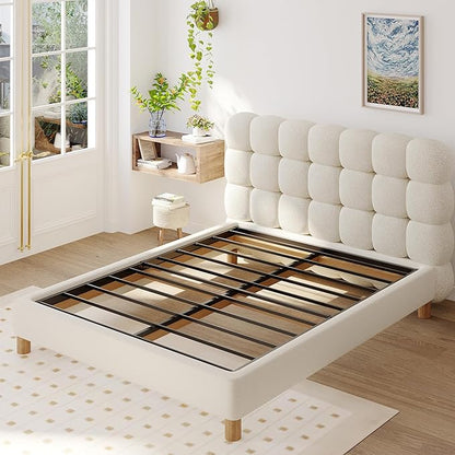 California King Box Spring Bed Base 2 Inch, Low Profile Metal Cal King Box Spring Bunkie Board 2 Inch, 3000 Lbs Max Weight Capacity Mattress Foundation, Noise-Free, Easy Assembly