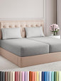Split King Size 5 Piece Sheet Set - Comfy Breathable & Cooling Bed Sheets Set - Hotel Luxury Bedding for Women, Men, Kids, Teens, Boys & Girls - Deep Pockets and Wrinkle Free - Oeko-Tex - French Grey