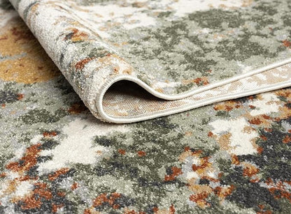 Keen Home Design Area Rugs - 6x9 Non-Shedding, Abstract Rugs for Kitchen, Living Room, Bedroom, Dining Room, Entryway - Size: 5'11" x 9'2", Multi