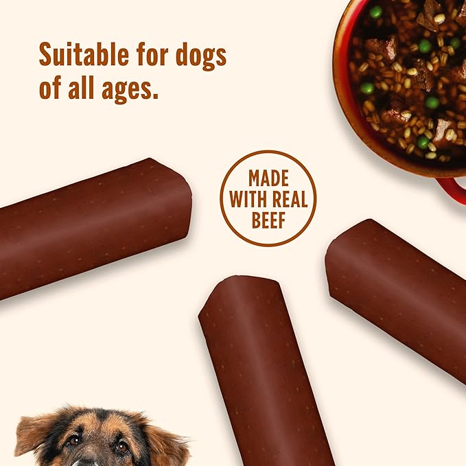 Nutrish Soup Bones Premium Dog Chews with Real Beef and Barley, 11 Chews, Packaging May Vary (Rachael Ray)-Mewly Pet