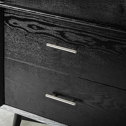 JOY DECOR 15 Pack 5 Inch Cabinet Pulls Kitchen Cabinet Handles with 3 Inch Hole Center Brushed Nickel Cabinet Hardware Stainless Steel Kitchen Drawer Pulls for Cabinets Cupboard, 76mm Hole Centers
