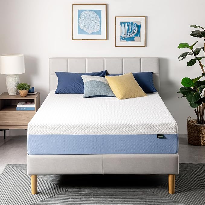 ZINUS 12 Inch King Cooling Essential Memory Foam Mattress [NewVersion], Fiberglass Free, Medium Feel, Breathable Cooling Layers, Certified Safe Materials