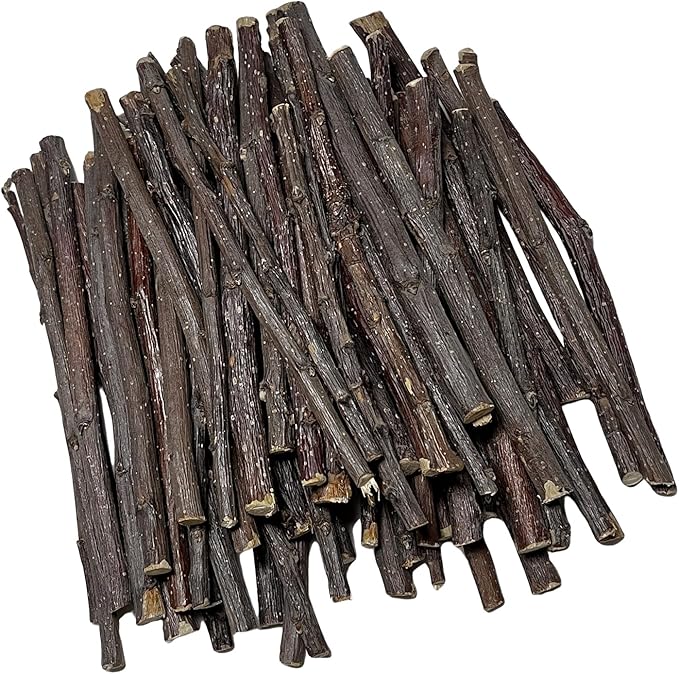 600g Apple Sticks Small Animals Wooden Pet Chew Treats Toys for Guinea Pigs Hamsters Rabbits Chinchillas Squirrels Small Animal Molar Wood Treats Toys-Mewly Pet