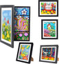 [3-Pack]Kids Artwork Frames Changeable - Kids Art Frame,Kids Art Frames Front Opening Holds 150,Children Art Projects Kids Art Frames,10x12.5 Picture Frame for Display Kid Art Work,With Storage(Black)