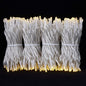 YULETIME 100 ft 300 Count Warm White LED String Lights with 8 Models Adapter, Clear Wire Wide Angle 5mm Christmas Lights (Warm White - Multimode)