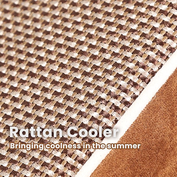 Laifug Orthopedic Memory Foam Extra Large Dog Bed Pillow (50" x 36" x 10", Brown) Durable Waterproof Lining with Removable Washable Cover and Smart Design-Mewly Pet