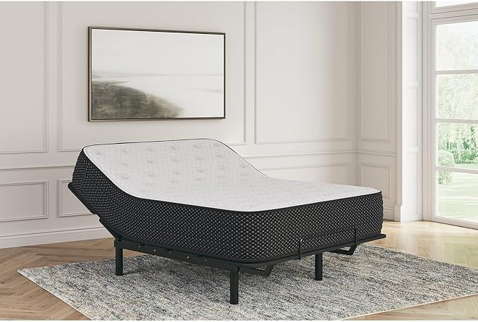 Signature Design by Ashley Limited Edition Plush 12 Inch Hybrid Mattress with Gel Memory Foam and Edge Support for Cool Sleep and Pressure Relief, California King, Fiberglass Free, Mattress In A Box