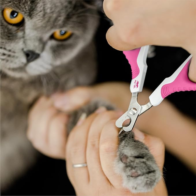 Mr. Pen Cat Nail Trimmer - Pink, Cat & Dog Nail Clippers, Kitten & Small Dog Claw Trimmer-Mewly Pet