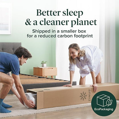 ZINUS 12 Inch True Support Hybrid Mattress [New Version], Twin, Fiberglass Free, Medium Feel, Motion Isolation, Certified Safe Foams & Fabric, Mattress in A Box