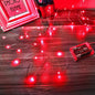 Led Fairy Lights Battery Operated, 1 Pack Mini Battery Powered Copper Wire Starry Fairy Lights for Bedroom, Christmas, Parties, Wedding, Centerpiece, Decoration (5m/16ft Red)