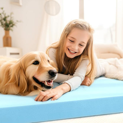 Subrtex Mattress Topper, Memory Foam Mattress Topper, Gel-Infused Memory Foam Topper for Side Stomach Sleepers, Breathable Bed Toppers (3 Inch, Full)