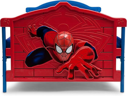 Marvel Spider Man Plastic 3D-Footboard Twin Bed by Delta Children