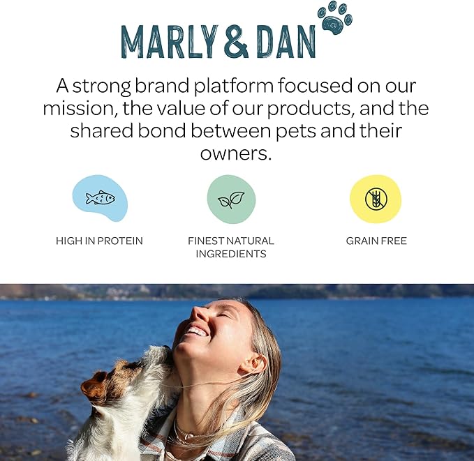 Marly & Dan Salmon Treats for Cats with Brewers Yeast & Coconut, Hairball Recipe, 3-oz Bag-Mewly Pet