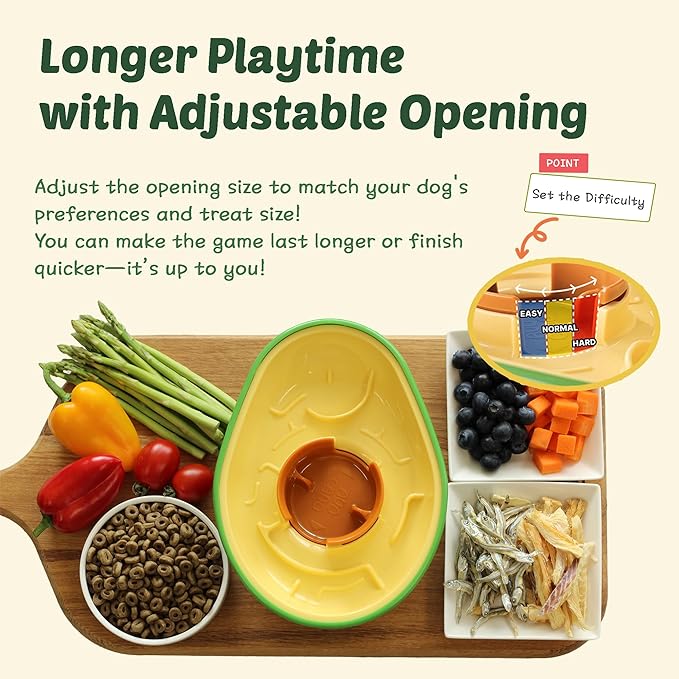 Avocado Non-Spill Treat Dispensing Wobble Toys for Dogs-Mewly Pet