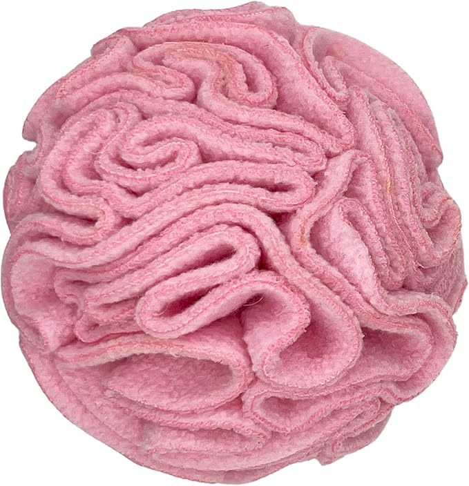 Puppy and Small Breed Snuffle Interactive Foraging Dog Puzzle Ball Toy Pink-Mewly Pet