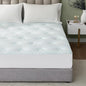 Hansleep Full Size Mattress Topper Viscose Derived from Bamboo, Memory Foam Pillow Top Mattress Topper Full with Deep Pocket, Breathable Mattress Pad for Back Pain Relief, 54" x75", White