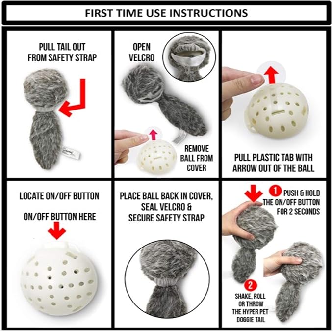 Hyper Pet Doggie Tail & Unicorn Pal Interactive Plush Dog Toys - 2 Pack Value Pack (Interactive Toy That Wiggles, Vibrates & Barks Dog Toys for Boredom & Stimulating Play) Colors May Vary-Mewly Pet